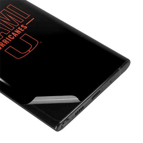 University of Miami Hurricanes Galaxy Note 10 Plus Skin
