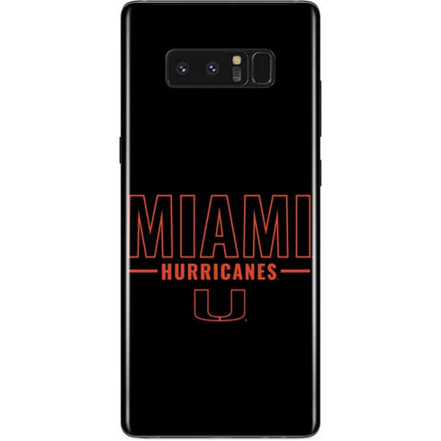 University of Miami Hurricanes Galaxy Note 8 Skin