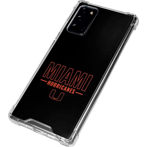 University of Miami Hurricanes Galaxy Note20 5G Clear Case