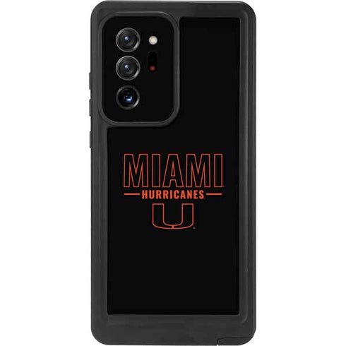 University of Miami Hurricanes Galaxy Note20 Ultra 5G Waterproof Case