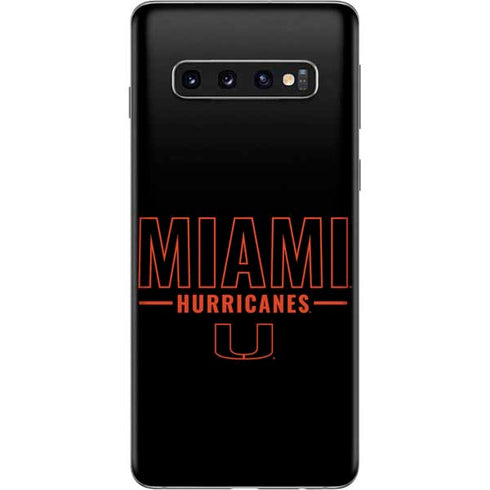 University of Miami Hurricanes Galaxy S10 Skin
