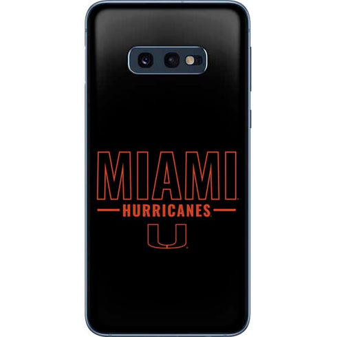 University of Miami Hurricanes Galaxy S10e Skin