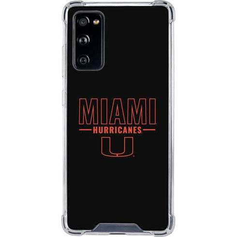 University of Miami Hurricanes Galaxy S20 FE Clear Case