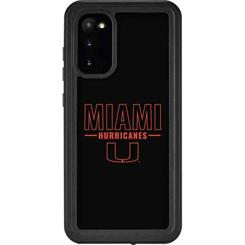 University of Miami Hurricanes Galaxy S20 Waterproof Case