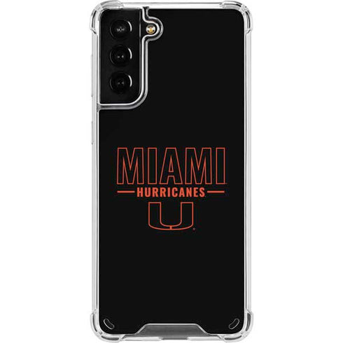University of Miami Hurricanes Galaxy S21 Plus 5G Clear Case