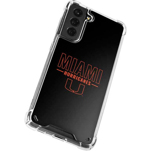 University of Miami Hurricanes Galaxy S21 Plus 5G Clear Case
