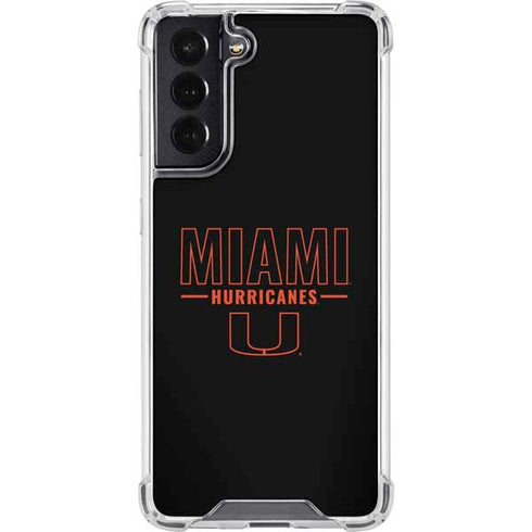 University of Miami Hurricanes Galaxy S22 Clear Case