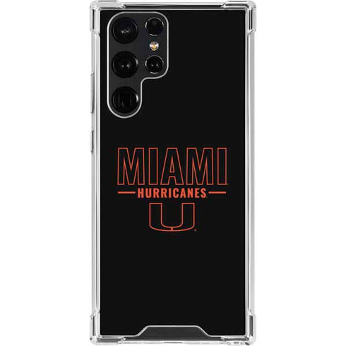 University of Miami Hurricanes Galaxy S22 Ultra Clear Case