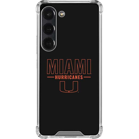 University of Miami Hurricanes Galaxy S23 Clear Case