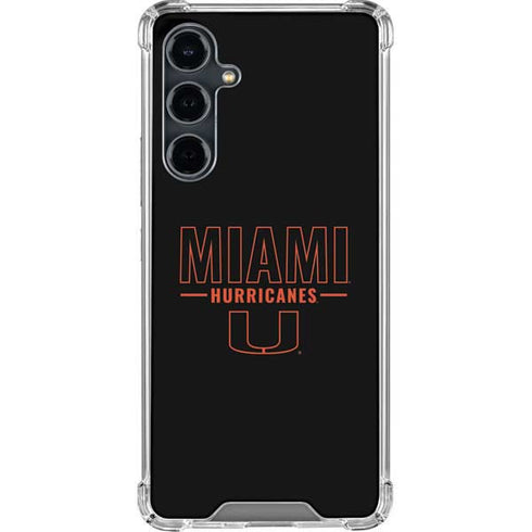 University of Miami Hurricanes Galaxy S23 FE Clear Case