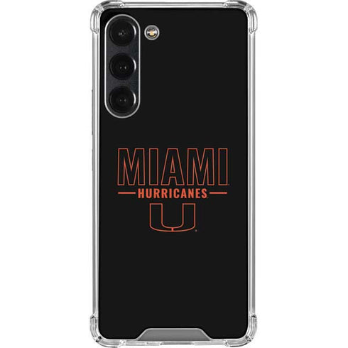 University of Miami Hurricanes Galaxy S23 Plus Clear Case