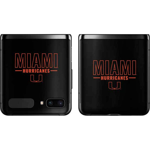 University of Miami Hurricanes Galaxy Z Flip Skin