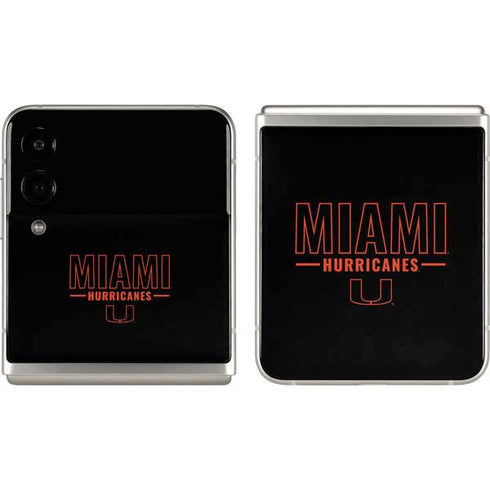 University of Miami Hurricanes Galaxy Z Flip3 5G Skin