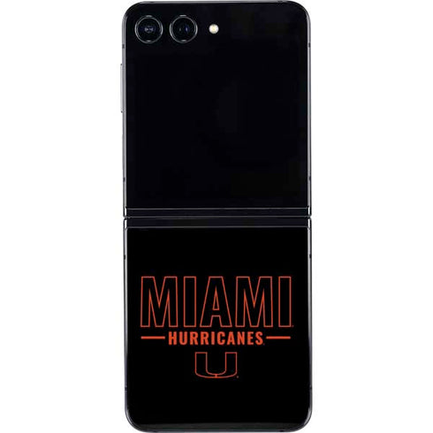 University of Miami Hurricanes Galaxy Z Flip5 5G Skin