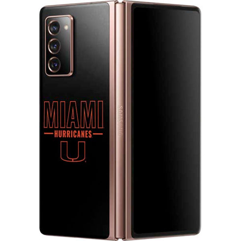 University of Miami Hurricanes Galaxy Z Fold2 5G Skin