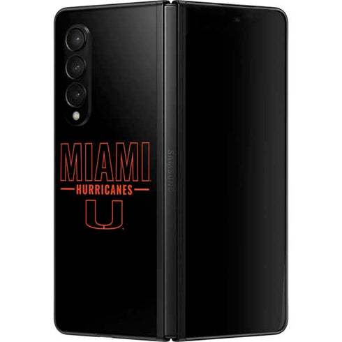 University of Miami Hurricanes Galaxy Z Fold3 5G Skin