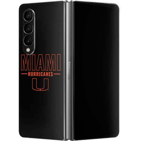 University of Miami Hurricanes Galaxy Z Fold4 5G Skin