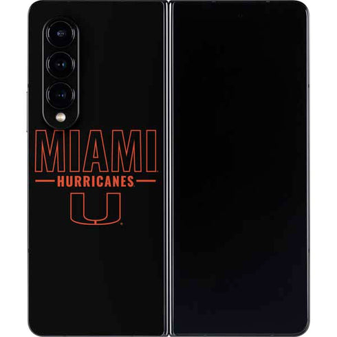 University of Miami Hurricanes Galaxy Z Fold4 5G Skin