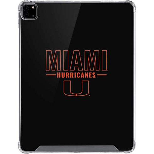 University of Miami Hurricanes iPad Pro 12.9in (2020) Clear Case