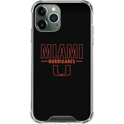 University of Miami Hurricanes iPhone 11 Pro Max Clear Case