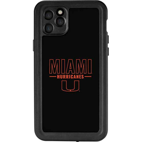 University of Miami Hurricanes iPhone 11 Pro Max Waterproof Case