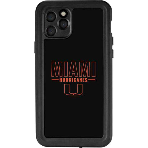 University of Miami Hurricanes iPhone 11 Pro Waterproof Case