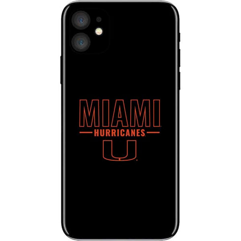 University of Miami Hurricanes iPhone 11 Skin