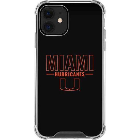 University of Miami Hurricanes iPhone 12 Mini Clear Case