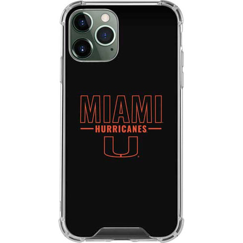 University of Miami Hurricanes iPhone 12 Pro Clear Case