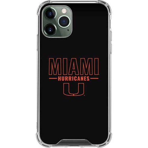 University of Miami Hurricanes iPhone 12 Pro Max Clear Case