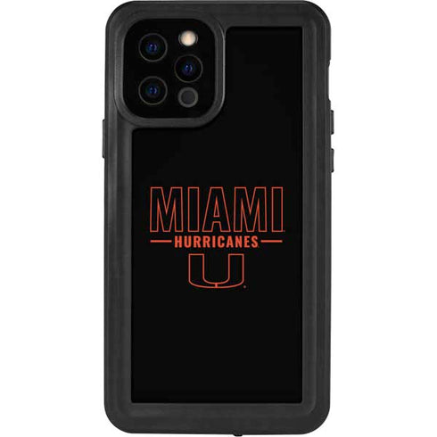University of Miami Hurricanes iPhone 12 Pro Waterproof Case