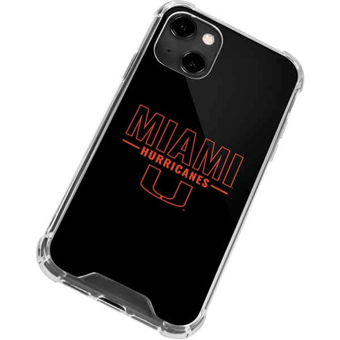 University of Miami Hurricanes iPhone 14 Clear Case