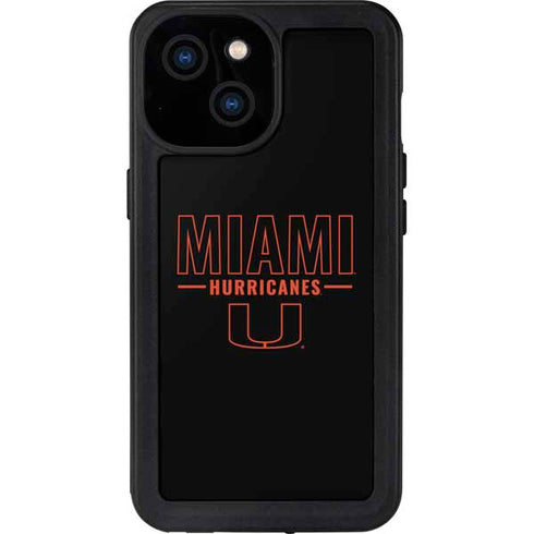 University of Miami Hurricanes iPhone 15 Waterproof Case