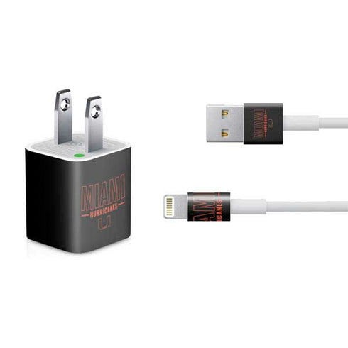 University of Miami Hurricanes iPhone Charger (5W USB) Skin