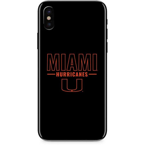 University of Miami Hurricanes iPhone X Skin