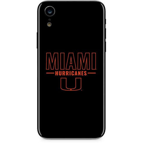 University of Miami Hurricanes iPhone XR Skin