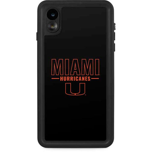 University of Miami Hurricanes iPhone XR Waterproof Case