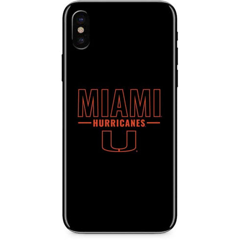 University of Miami Hurricanes iPhone XS Skin