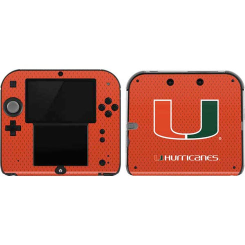 University of Miami Hurricanes Jersey Nintendo 2DS Skin