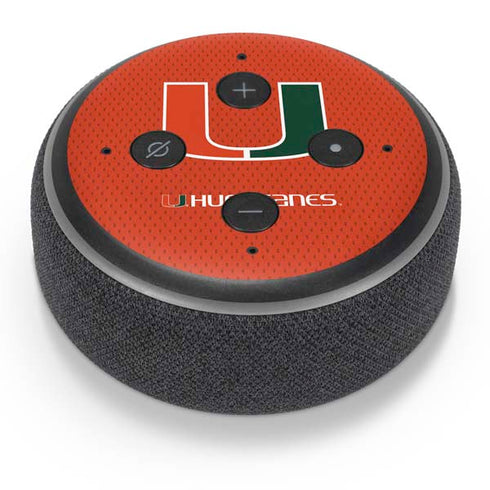 University of Miami Hurricanes Jersey Amazon Echo Dot Skin