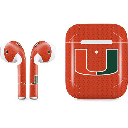 University of Miami Hurricanes Jersey Apple AirPods 2 Skin