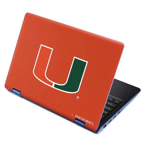 University of Miami Hurricanes Jersey Aspire R11 11.6in Skin