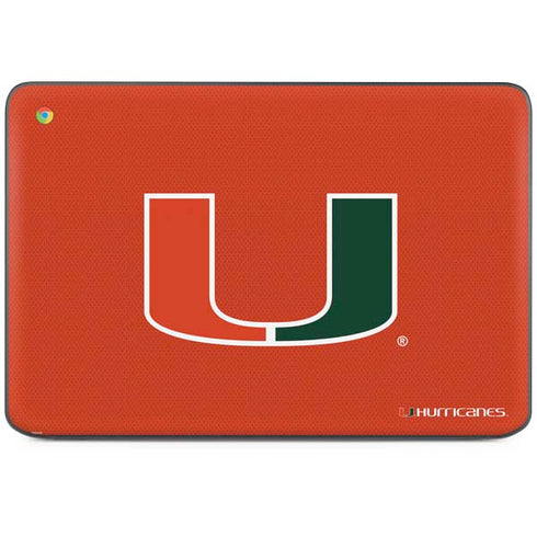 University of Miami Hurricanes Jersey HP Chromebook Skin