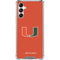 University of Miami Hurricanes Jersey Galaxy A14 5G Clear Case