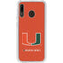 University of Miami Hurricanes Jersey Galaxy A20 Clear Case