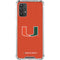 University of Miami Hurricanes Jersey Galaxy A32 5G Clear Case