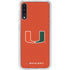 University of Miami Hurricanes Jersey Galaxy A50 Clear Case