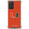 University of Miami Hurricanes Jersey Galaxy A52 5G Clear Case