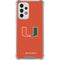 University of Miami Hurricanes Jersey Galaxy A53 5G Clear Case