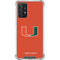 University of Miami Hurricanes Jersey Galaxy A72 5G Clear Case